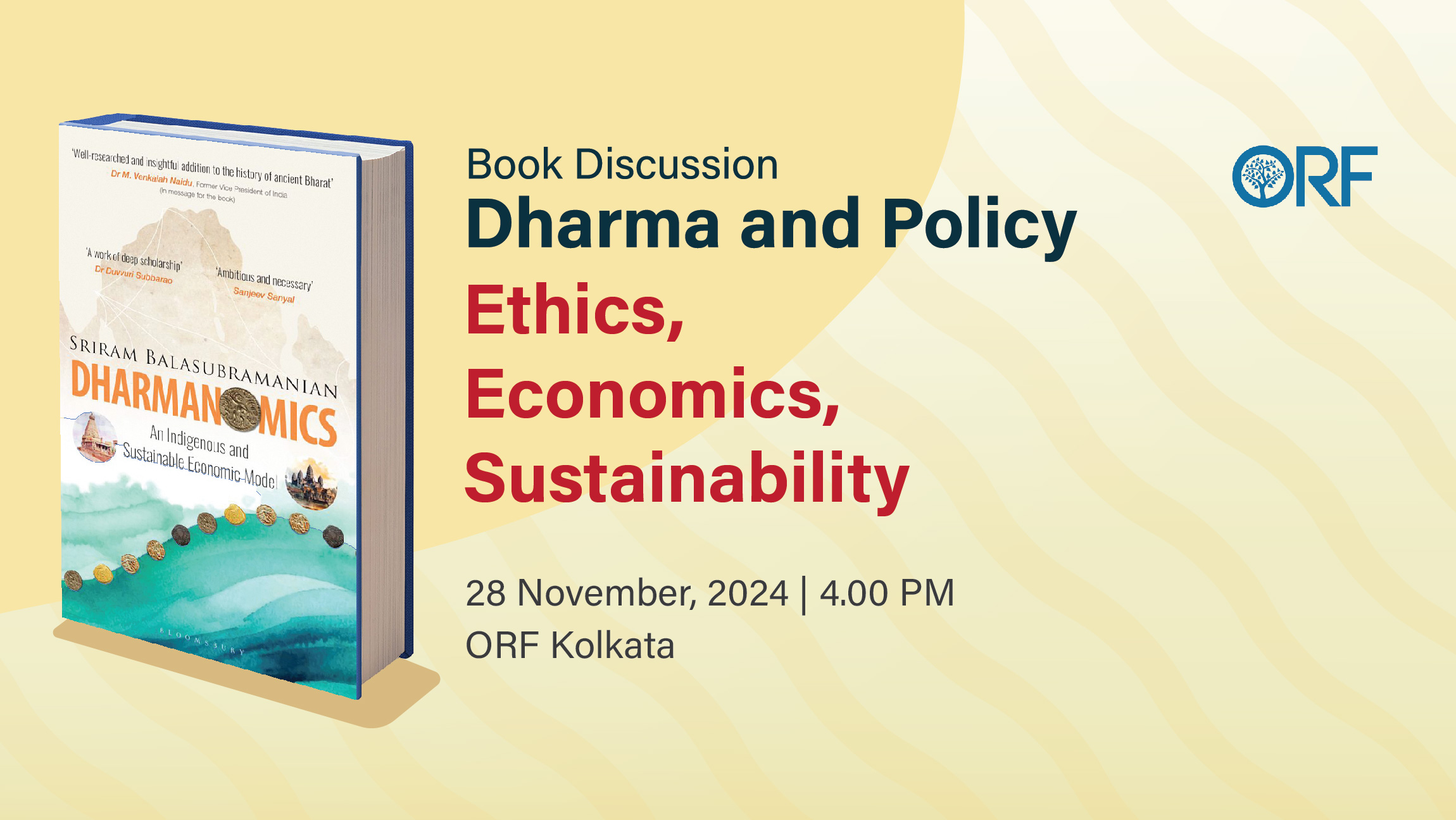A Book Discussion | Dharma and Policy: Ethics, Economics, Sustainability